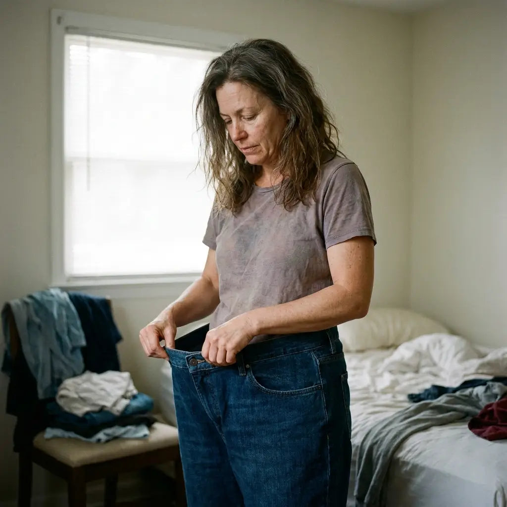 Jeans several sizes too big after weight loss