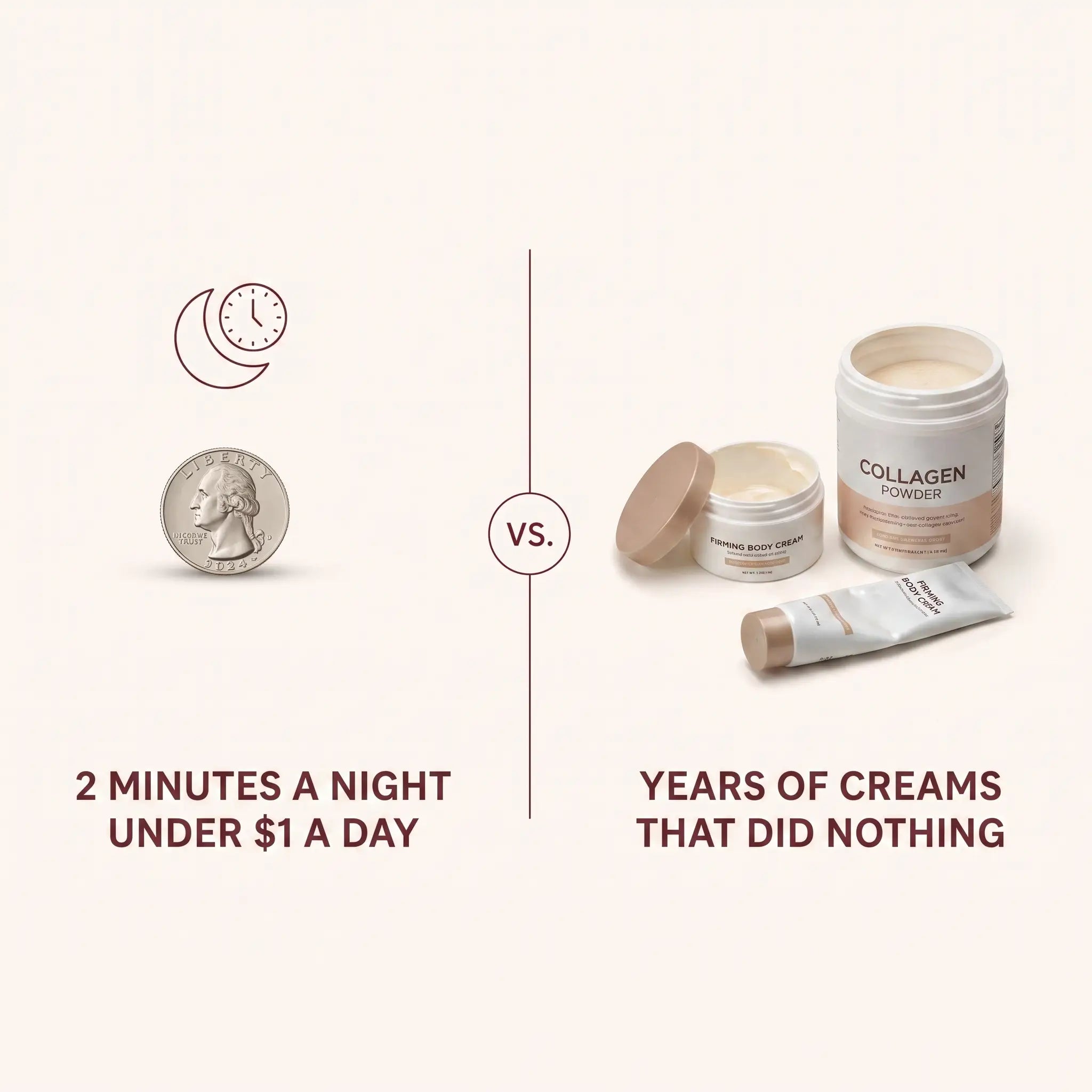 Two minutes at night, under one dollar a day