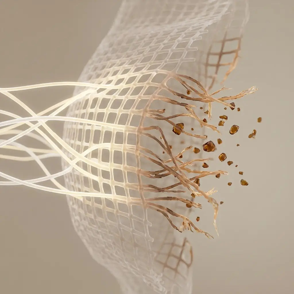 Collagen being built and broken down in the same tissue