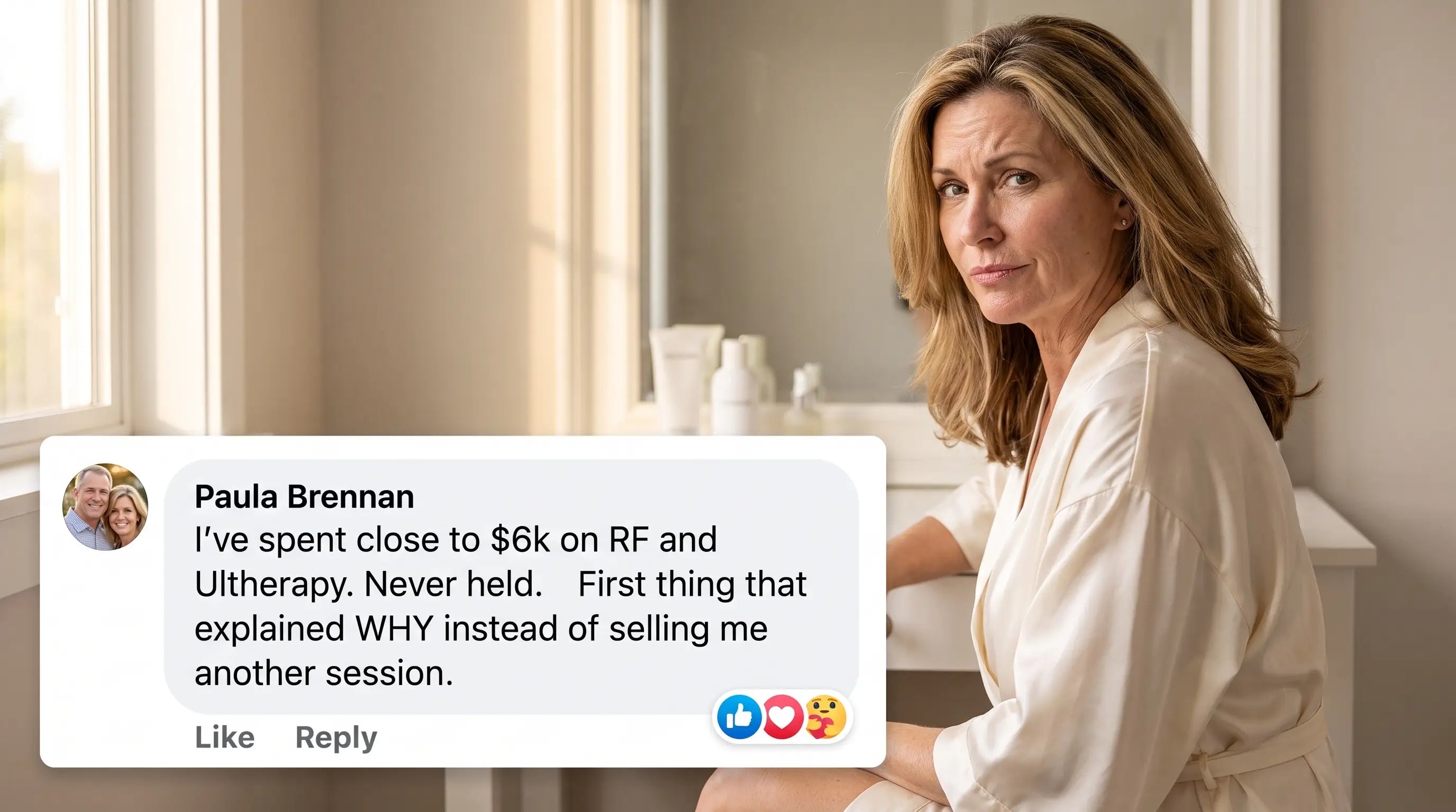 Paula Brennan: I've spent close to $6k on RF and Ultherapy